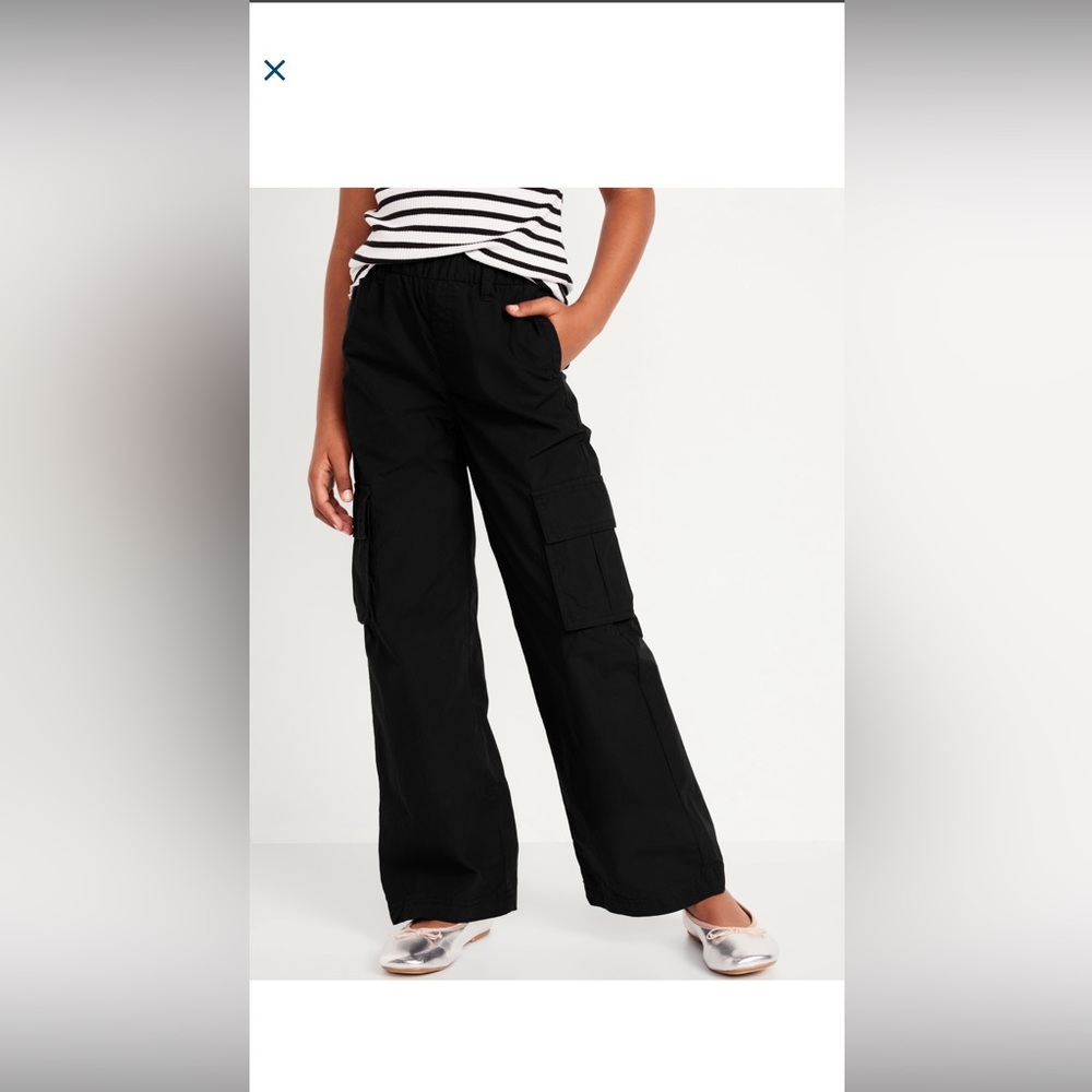 NWT OLD NAVY BAGGY WIDE LEG CARGO PANTS FOR GIRLS